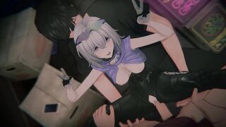 [NTE] - Esper Zero (Coco) "REDLINE OVERLOAD" (V2): Bound Porsche Racer & POV Threesome DP ( /60FPS) - (ポルシェコラボヒロインわからせ)