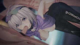 [NTE] - Esper Zero (Coco) "REDLINE OVERLOAD" (V2): Bound Porsche Racer & POV Threesome DP ( /60FPS) - (ポルシェコラボヒロインわからせ)