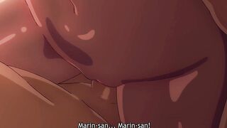 Marin Kitagawa Tries On Her New Cosplay For Gojou – She Pulls Him Onto The Futon And Rides Him Wild, Her Cunt Gripping H