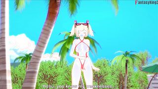 Burnice blowjob on the beach - Zenless Zone Zero (ZZZ) - Full & POV on patreon: Fantasyking3