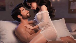 Cute brunette lets her dad's best friend do her as hard as he wants