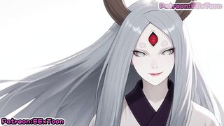 Naruto Shippuden Hentai Anime - Big Tits Kaguya Otsutsuki Blow Job Hentai by eextoon