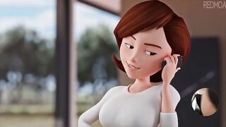 Animation 3D Aunt Cass hot mommy help me