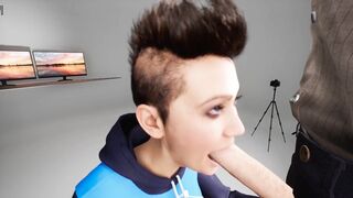 Quick Blowjob 3D Porn Anime Hentai SFM Deepthroat Blowjob Facefuck Gameplay totally different title and has at least 40%