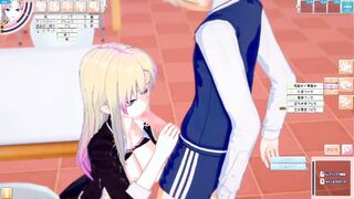 [Eroge Koikatsu! ] Etch after having a handjob blowjob service by rubbing the breasts of sexy older sister big breasts j