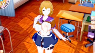 [Eroge Koikatsu! ] Touhou project Sex after rubbing Mizuhashi Parsui's boobs and having him serve as a standing handjob