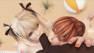 Hentai babes sucking cock
