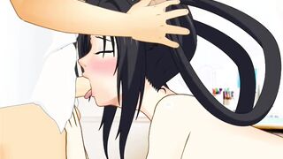 dxd hentai Issei Daily Routine - Rias gremory, Akeno himejima blowjob