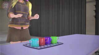 3DGSPOT - Big Titties Futanari Fucks Her Pussy With A Tiny Futanari! 3D CARTOON PORN!