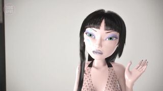 3DGSPOT - Big Titties Futanari Fucks Her Pussy With A Tiny Futanari! 3D CARTOON PORN!