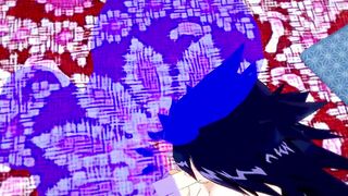 My Hero Academia Hentai - Kayama Nemuri jerk off & sucking dick