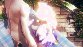 League Of Legends Hentai - Ahri And Syra Threesome