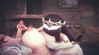 Genshin Impact Hentai - Rosaria and Ninnguang Futa