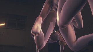 League Of Leguend Hentai - Akali suck a dick and Cunnilingus at street