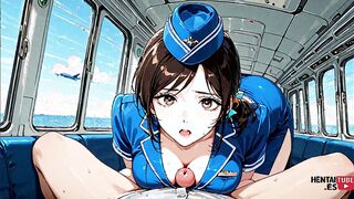 Hentai - Sheila flight attendant Photo Compilation