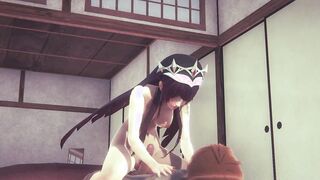 Genshin Impact Hentai - Rosaria anal penetration