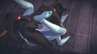 Furry Hentai Pokemon - Glaceon & Anubis the dogboy