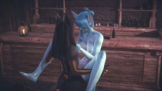 Furry Hentai Pokemon - Glaceon & Anubis the dogboy