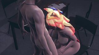 League Of Legends Hentai - Ahri Star Guardian sucking dick