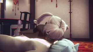 Furry Hentai - RabbitGirl & FishGirl with 2 catboys