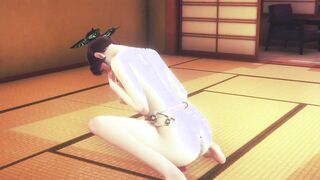 Demon Slayer Hentai - Shinobu Kocho penetrated and playing with a sex toy
