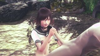 Hentai Uncensored - Mia masturbation & creampie