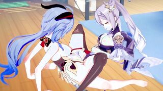 Genshin Impact Hentai Yuri - Ganyu & Kequing hardsex