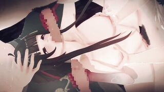 【Honkai Star Rail Lingsha】gangbang 3D Hentai Animation.(Fingering,handjob,blowjob,sex)