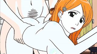 Bleach - Inoue and Ichigo hard fucking doggy style video