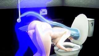 Esdeth Hentai - Akame ga kil hard sex in public restroom pt.2