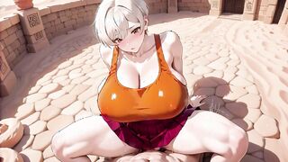 Big Tits Blonde Planned Sunbathe Ended in Overflow Haha