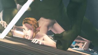 Princess Zelda gets dominated & screwed by monster Ganon
