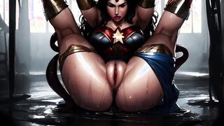 Wonder Woman gets penetrated by tentacle monster in new Spicy Toons hentai