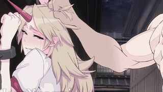 Fucking the busty blonde in the alley