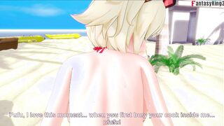 Burnice sex on the beach - Zenless Zone Zero (ZZZ) - Full & POV on patreon: Fantasyking3