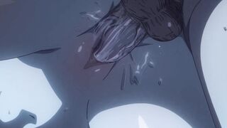 Denji Holds Reze's Hips Tight And Drives His Thick Shaft Deep Inside Her Pussy As She Bites Down Again