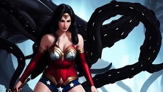 Wonder Woman gets monster fucked in battle
