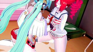 Kasane Teto vs. Hatsune Miku, who will get your love and your body?