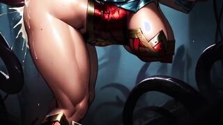 Wonder Woman vs Tentacles
