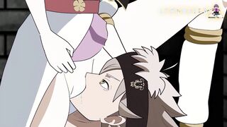 4 - Asta masturbates to a picture of Mimosa and Noelle gets angry and fucks him! - Hentai