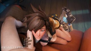 [Compilation]Your Dick is Under Arrest Blowjob team [Grand Cupido]( Overwatch )