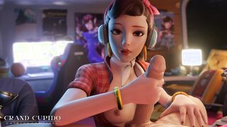 [Compilation]Your Dick is Under Arrest Blowjob team [Grand Cupido]( Overwatch )
