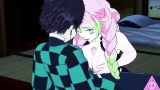 Tanjiro Mitsuri kanroji demon slayer uncensored sex hentai game Japanese Asian Manga Anime Game..TR3DS..1