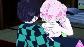 Tanjiro Mitsuri kanroji demon slayer uncensored sex hentai game Japanese Asian Manga Anime Game..TR3DS..1