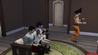 Videl Massages her Father-in-law Goku Fucked in front of his Cuckold Husband Dragon Ball Parody Hentai