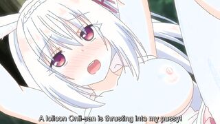 My Ideal Life in Another World 4 - Bunny woman gives a busty hentai boobjob