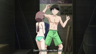 A Peephole - Teen dude fucks his busty japanese girlfriend while his horny neighbor spies on him