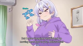 Weak Teacher 2 (ecchi anime) - Busty anime teacher takes a shower after embarrassing day
