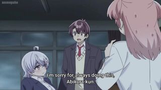 Weak Teacher 2 (ecchi anime) - Busty anime teacher takes a shower after embarrassing day