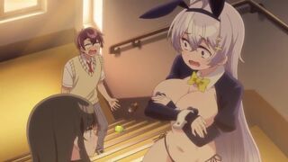 Weak Teacher 3 (ecchi anime) - Busty teacher wears bunny outfit